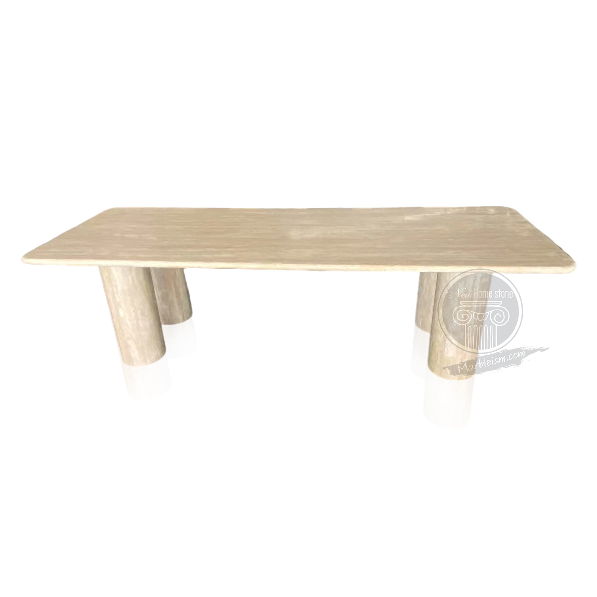 Marble dining table set for 8