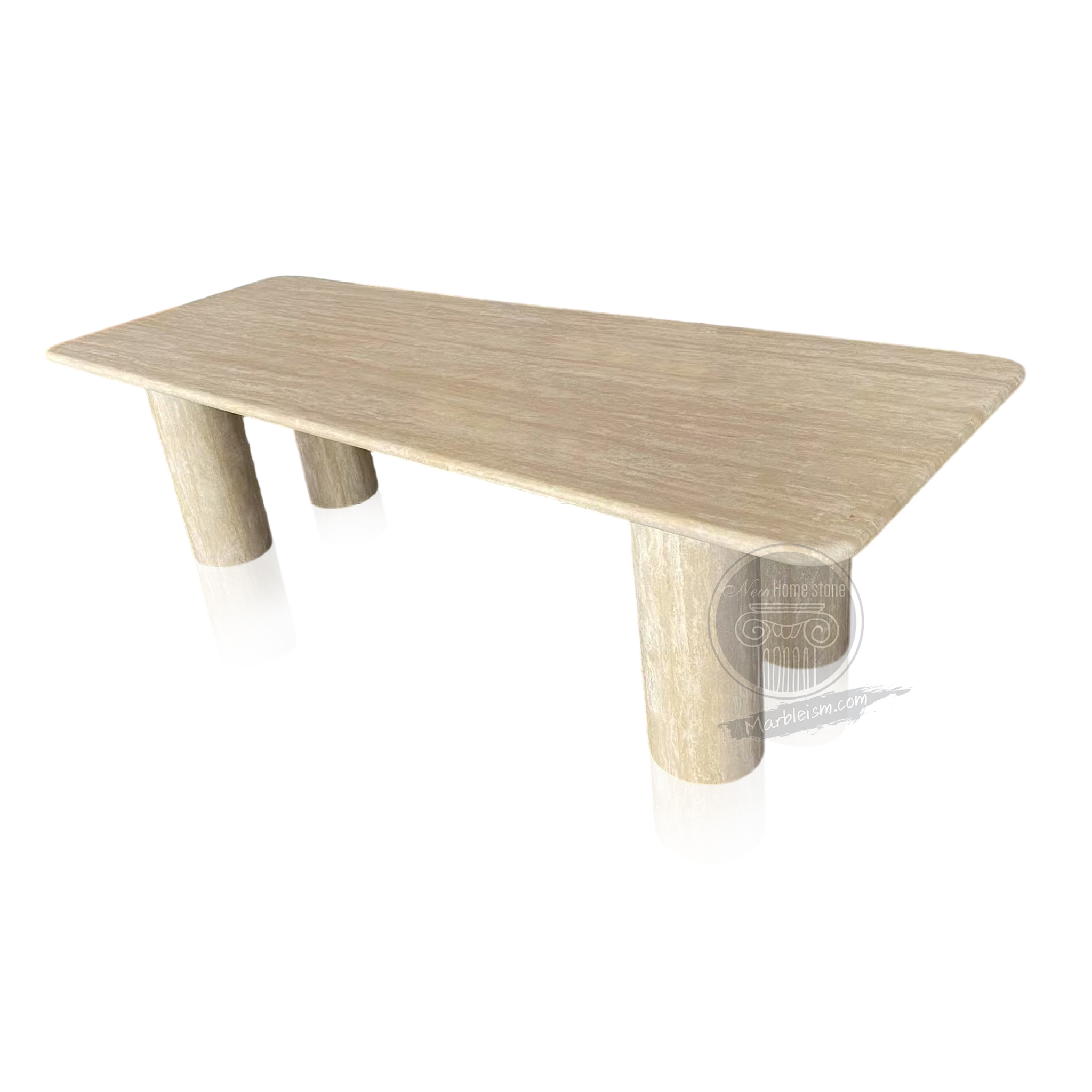 Marble dining table set for 8