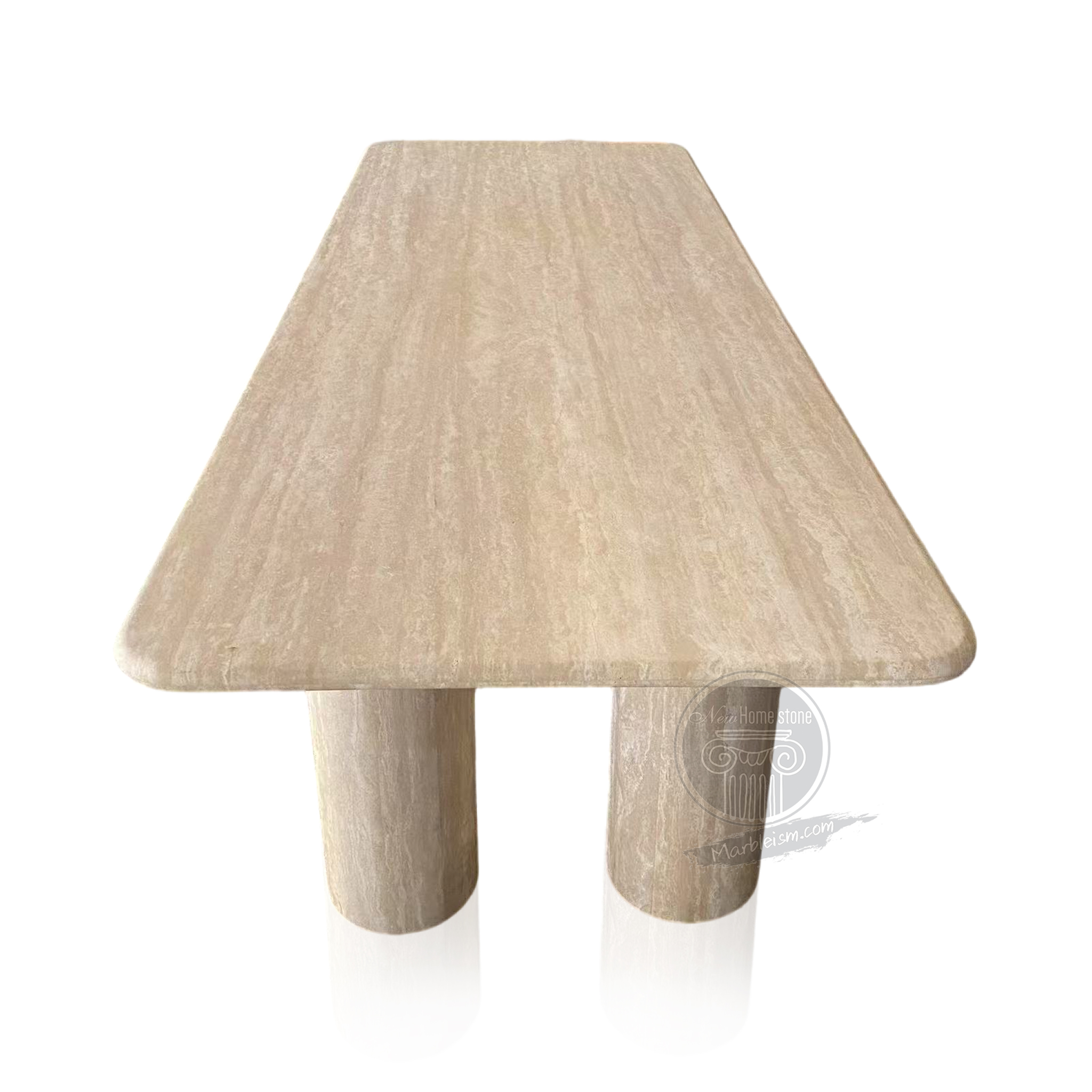 Marble dining table set for 8