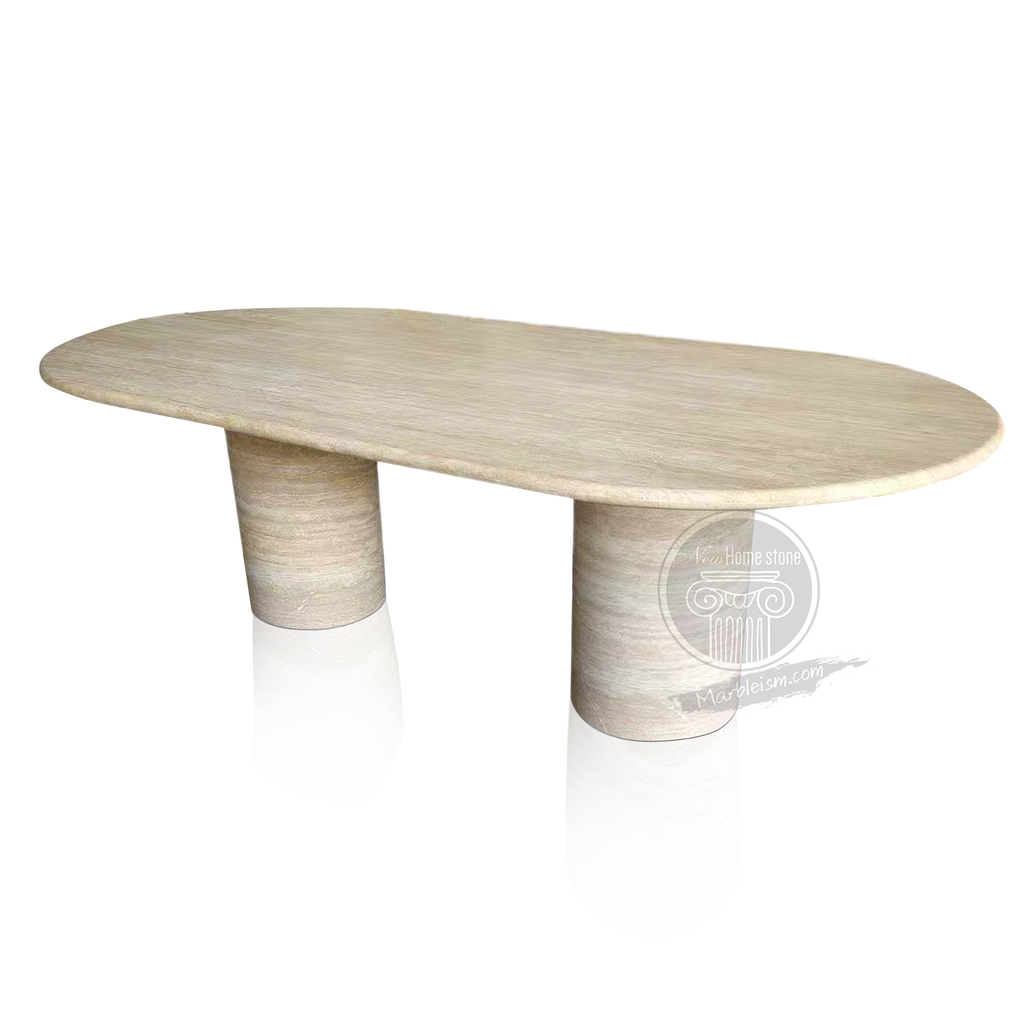 Marble dining table set for 6