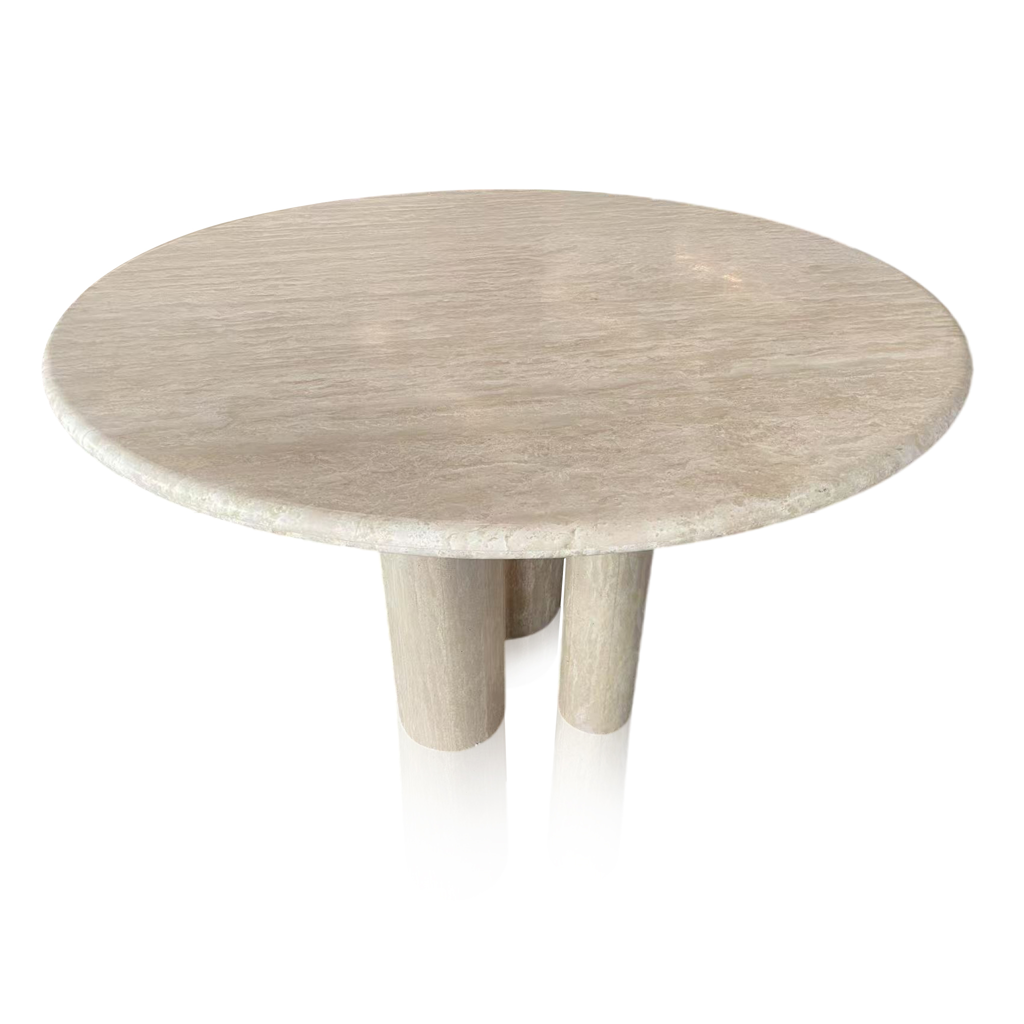 Creamy white marble table