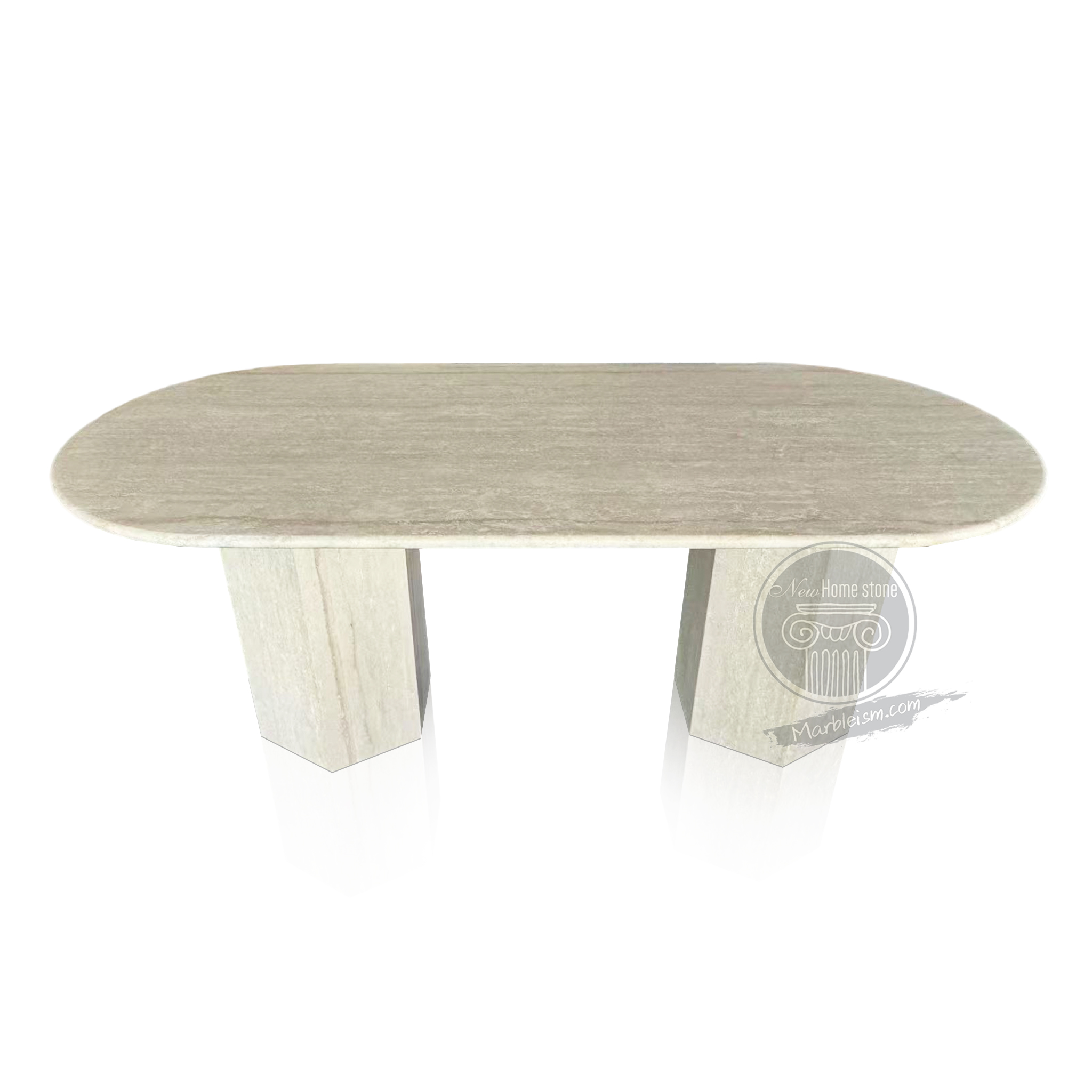 Marble table set for 8