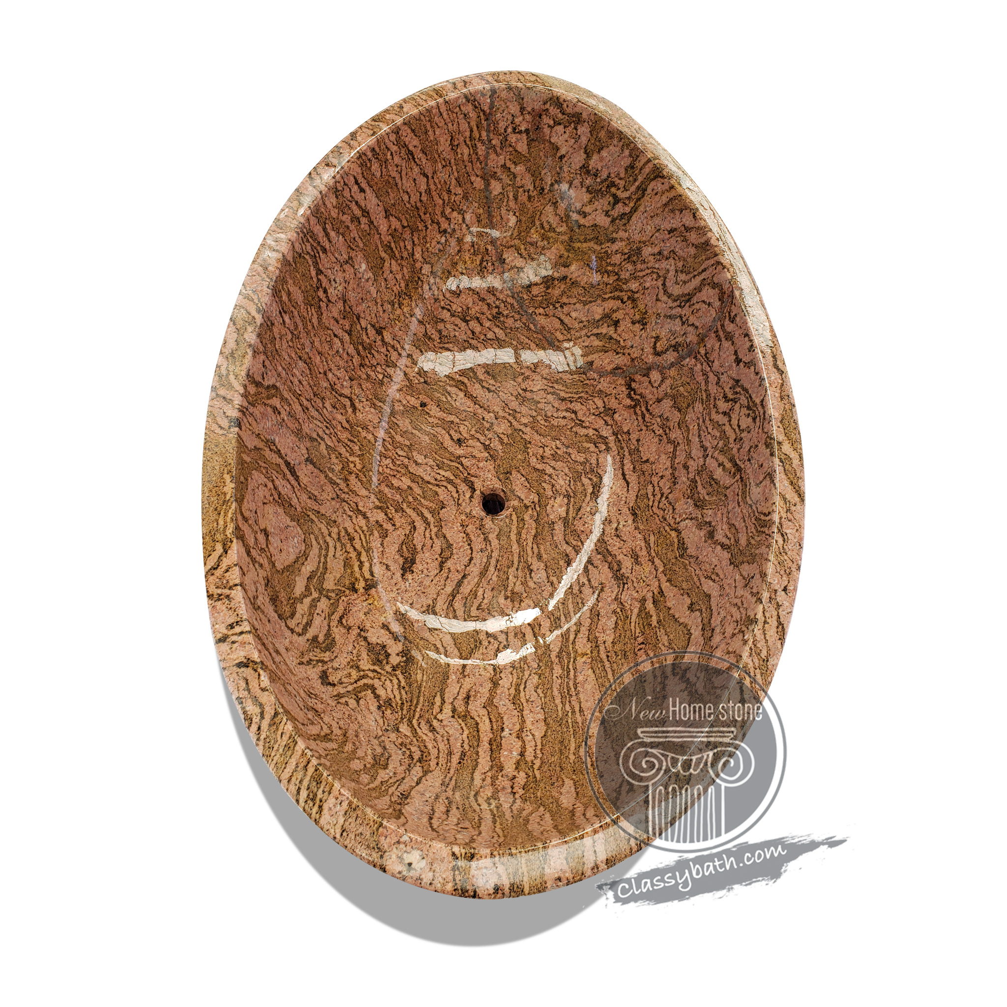 Hand-Carved Marble Bathtub