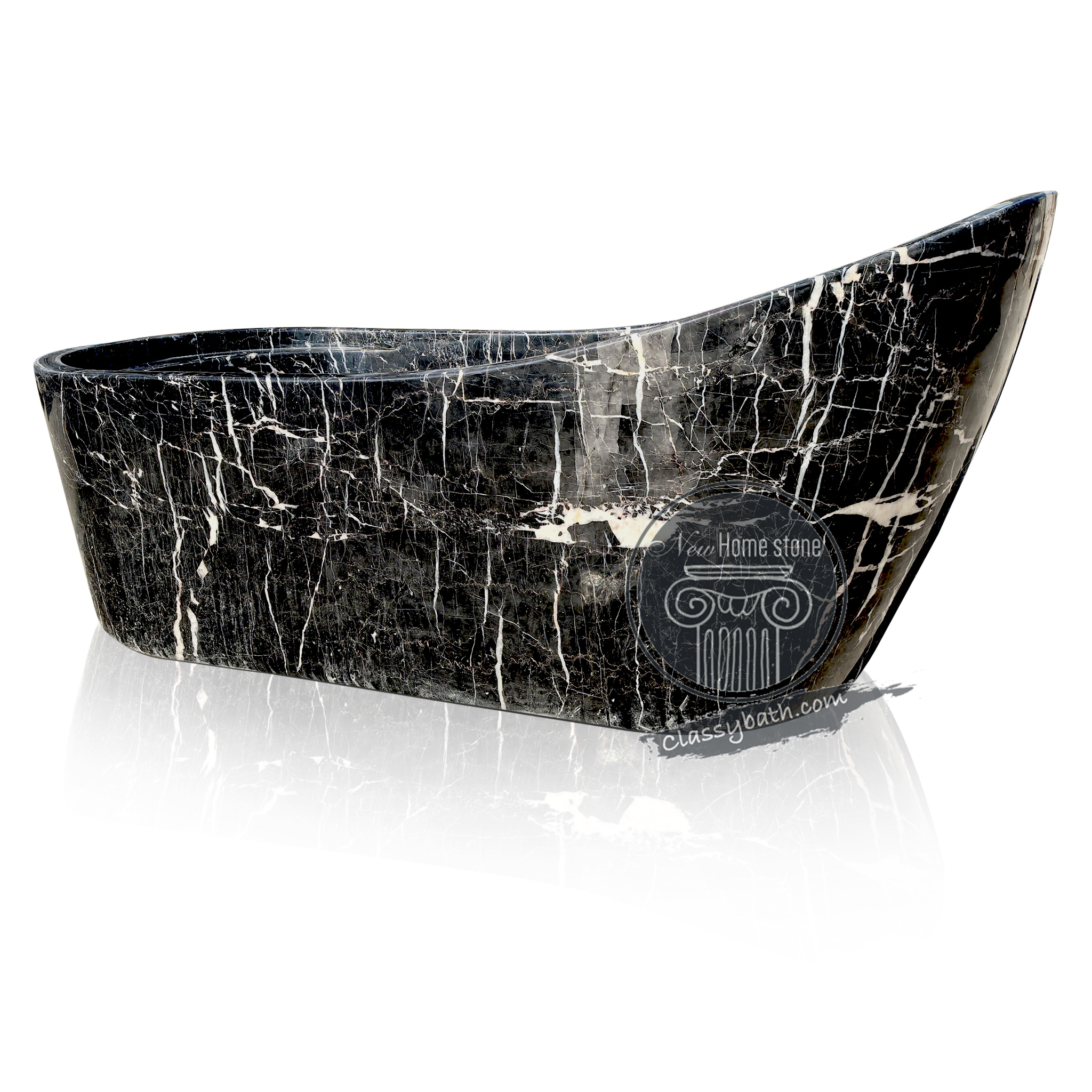 Unique Black Marble Tub