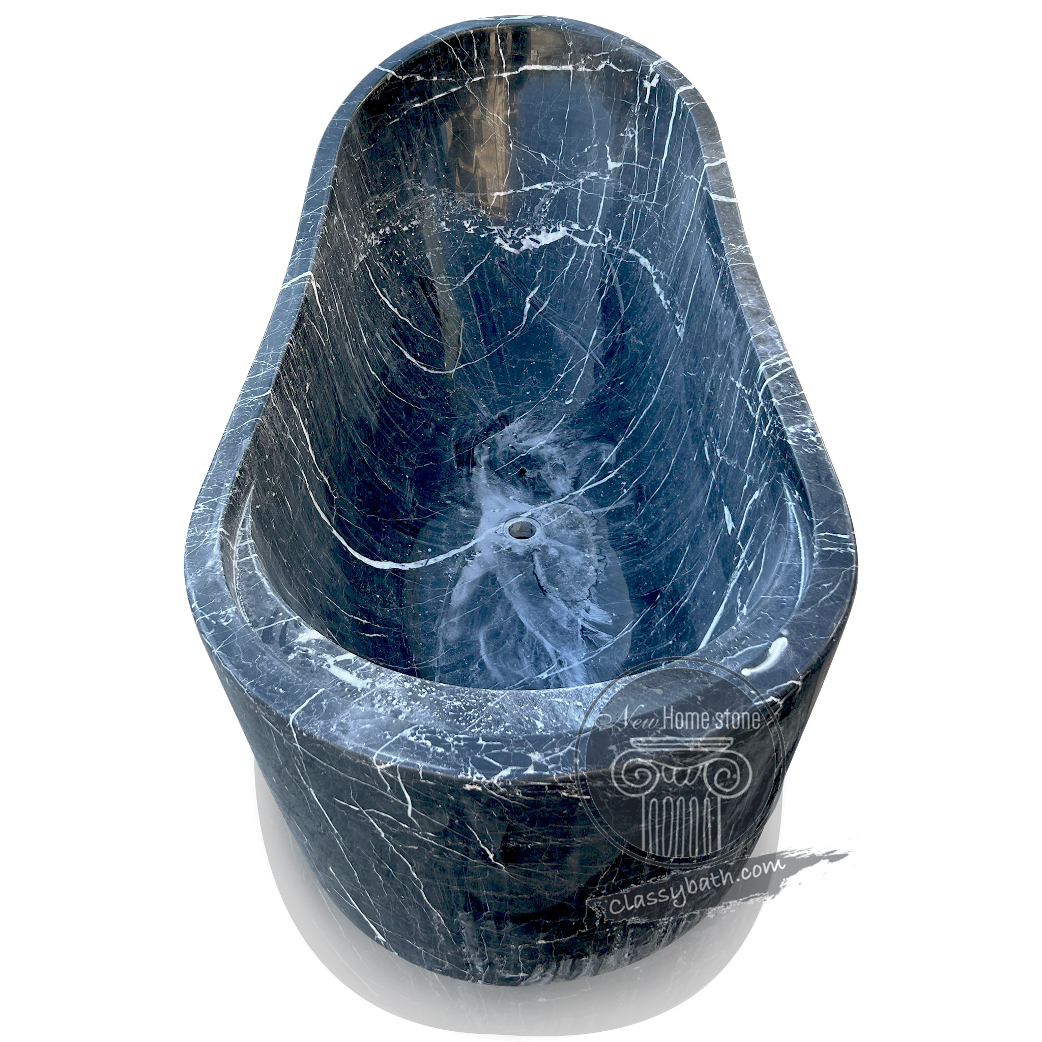 Unique Black Marble Tub