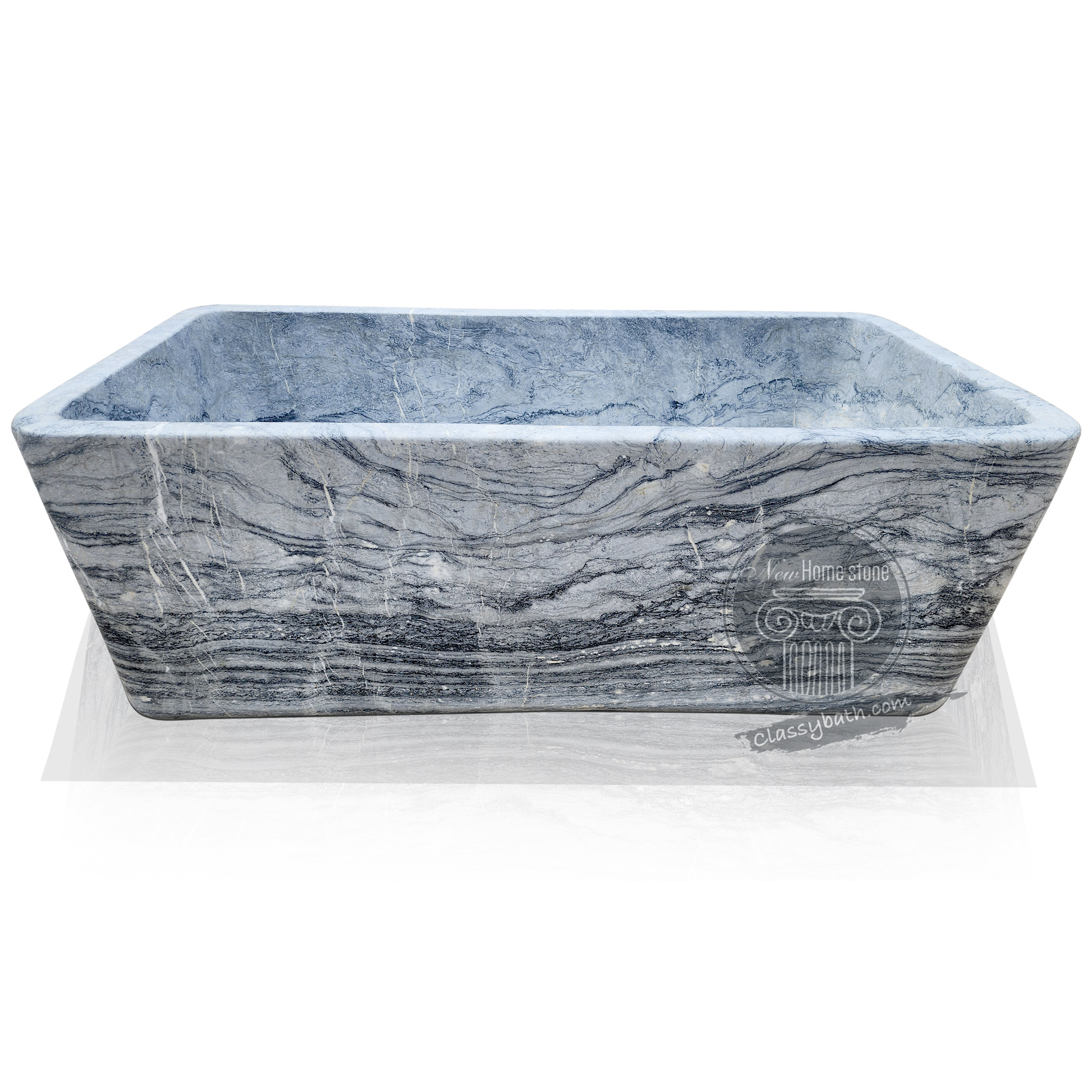 blue marble bathtub