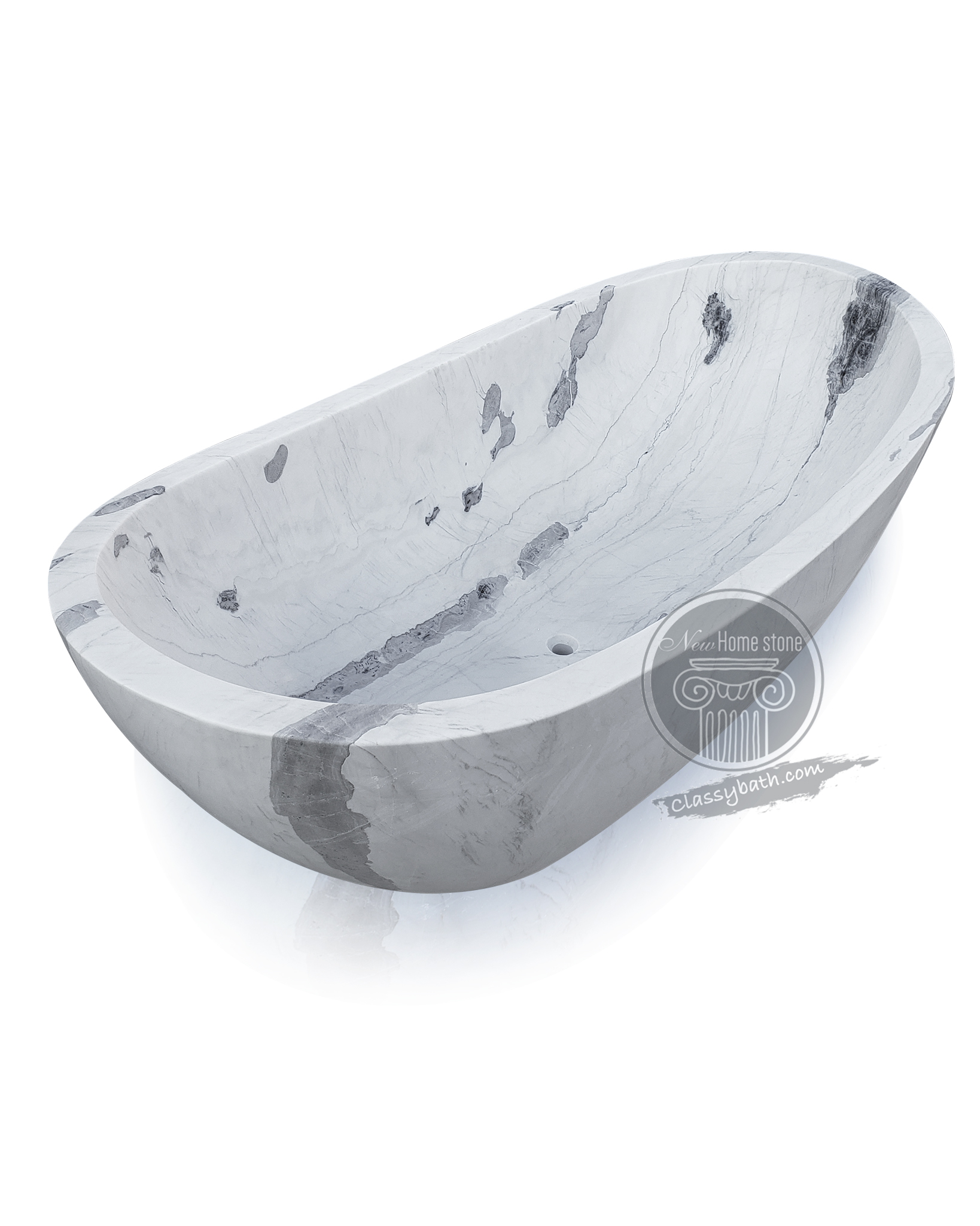 Hand-Carved from White Marble