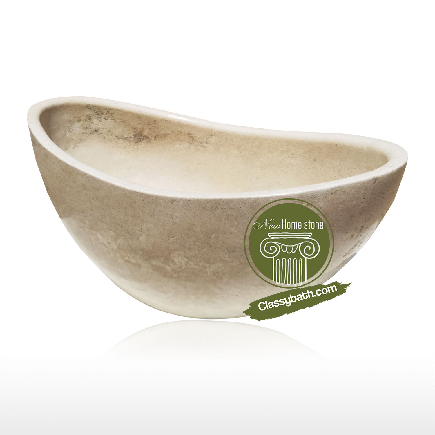 Oval Granite Marble Bathtub