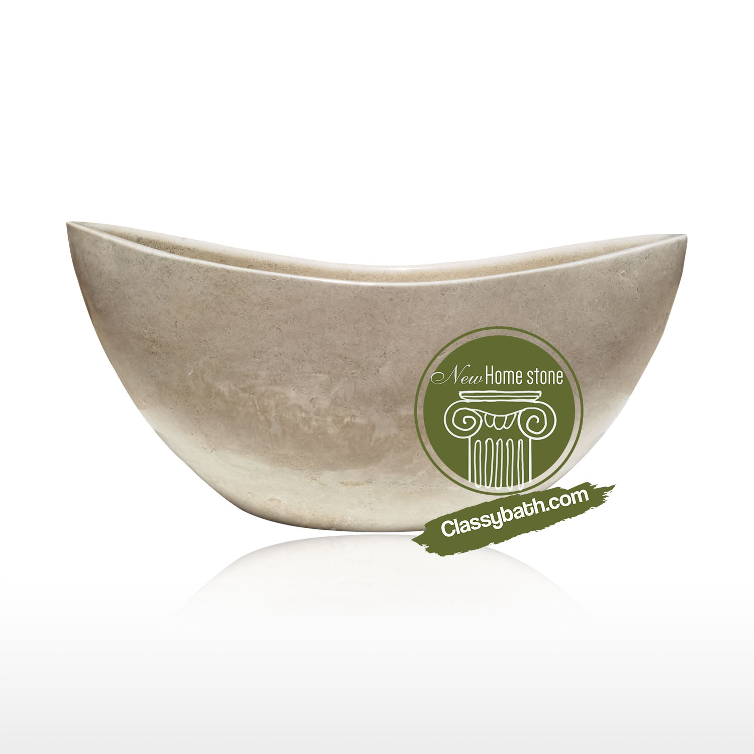 Oval Granite Marble Bathtub